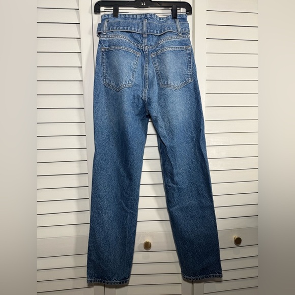 Reformation Cynthia Belted High Rise Straight Leg Jeans No Size See Measurements - Picture 5 of 10